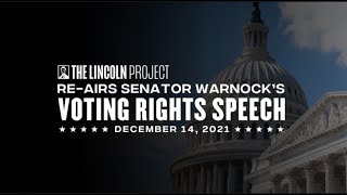 ICYMI: Senator Warnock called on Democrats to act on voting rights back in December. by The Lincoln Project (Video Ad)