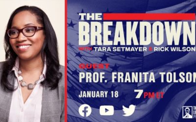 TUNE IN NOW: Tonight on The Breakdown we welcome Professor Franita Tolson to discuss voting rights. by The Lincoln Project (Video Ad)
