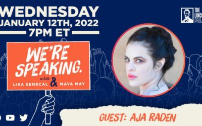 TUNE IN: This week on We’re Speaking we’re joined by author Aja Raden. The show starts at 7 PM ET. by The Lincoln Project (Video Ad)