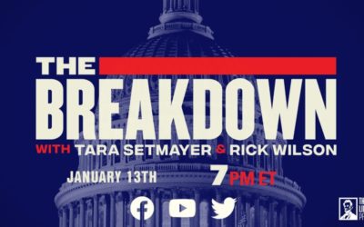 The Breakdown is back! Join Rick Wilson and Tara Setmayer for tonight’s show live at 7 PM ET by The Lincoln Project (Video Ad)