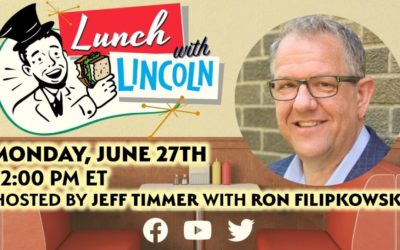 TUNE IN: MONDAY AT 12 PM ET: Ron Filipkowski joins Lunch With Lincoln. by The Lincoln Project (Video Ad)