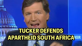 Tucker Carlson DECRIES “What Happened” After Abolishing Apartheid by Really American (Video Ad)