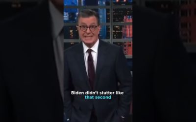 Colbert destroys Trump for mocking Biden’s speech impediment #shorts #biden2024 #dumptrump by The Lincoln Project (Video Ad)